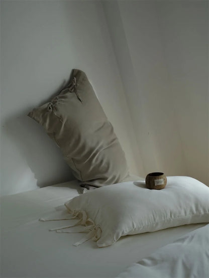 Silky Soft Tie Closure Tencel Bedding Set