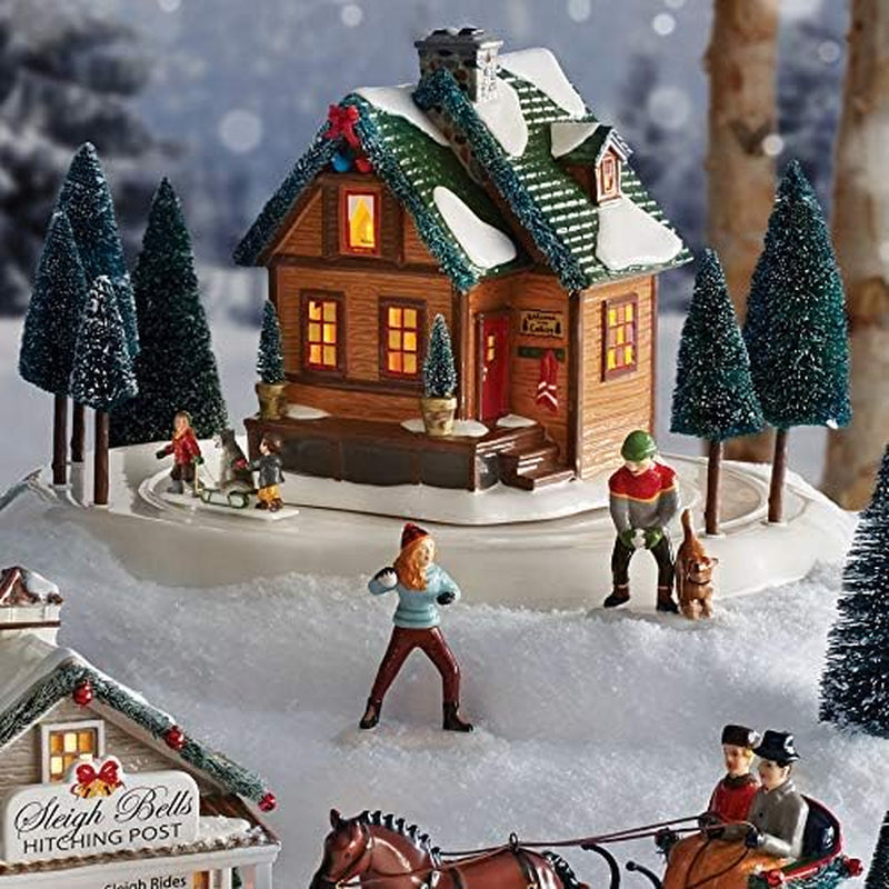 Department 56 Original Snow Village Accessories Winter Wonderland Standoff Figurine Set, 2.87 Inch, Multicolor Collectible Figurines Home & Kitchen Home Décor Accents Home Décor Products