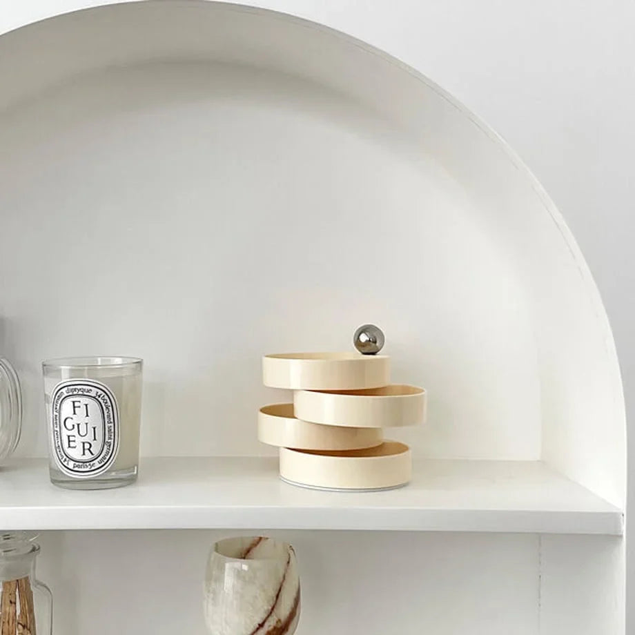 Smooth Swivel Melamine Jewelry Organizer