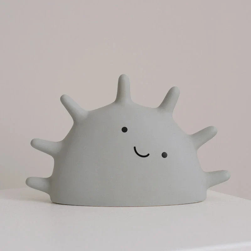 Matte Ceramic Smiling Sun Jewelry Organizer