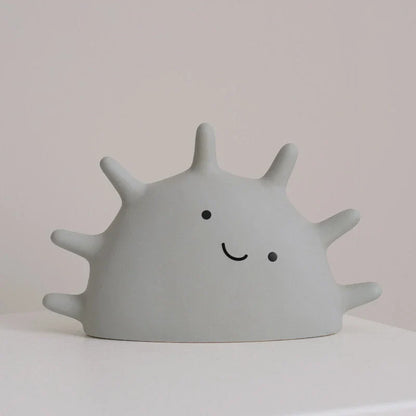 Matte Ceramic Smiling Sun Jewelry Organizer