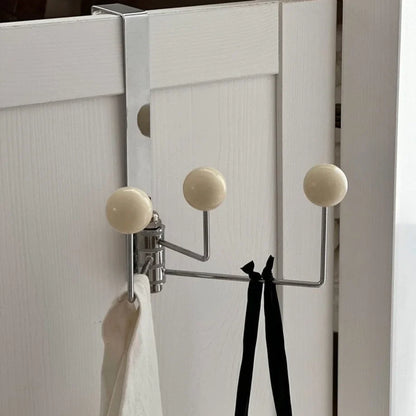 Smooth Ball Tip Metal Over-the-Door Hook