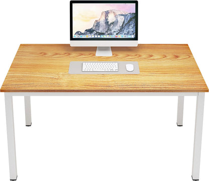 Dlandhome 47 Inches Medium Computer Desk, Composite Wood Board, Decent and Steady Home Office Desk/Workstation/Table, BS1-120BW Furniture Home & Kitchen Home Office Desks Home Office Furniture