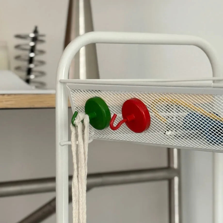 Smooth Solid Color Metal Magnetic Hooks