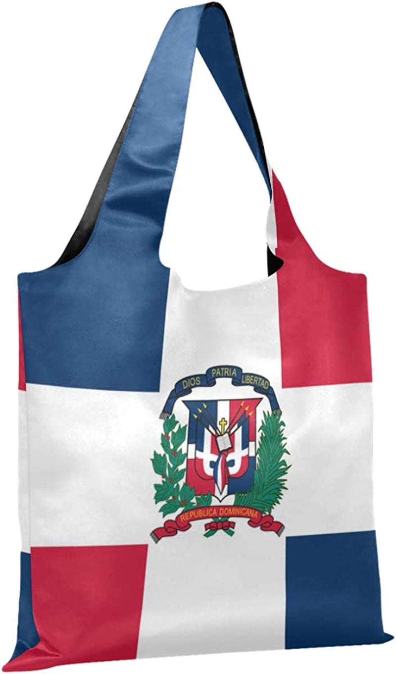 Tote Shopping Reusable Bags for Groceries Sturdy Gift Totes Large Volume Foldable Bags Barbados Flag Home & Kitchen Kitchen & Dining Luggage & Bags Reusable Grocery Bags Shopping Totes Storage & Organization Travel & To-Go Food Containers