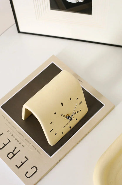 Matte Arch Ceramic Table Clock