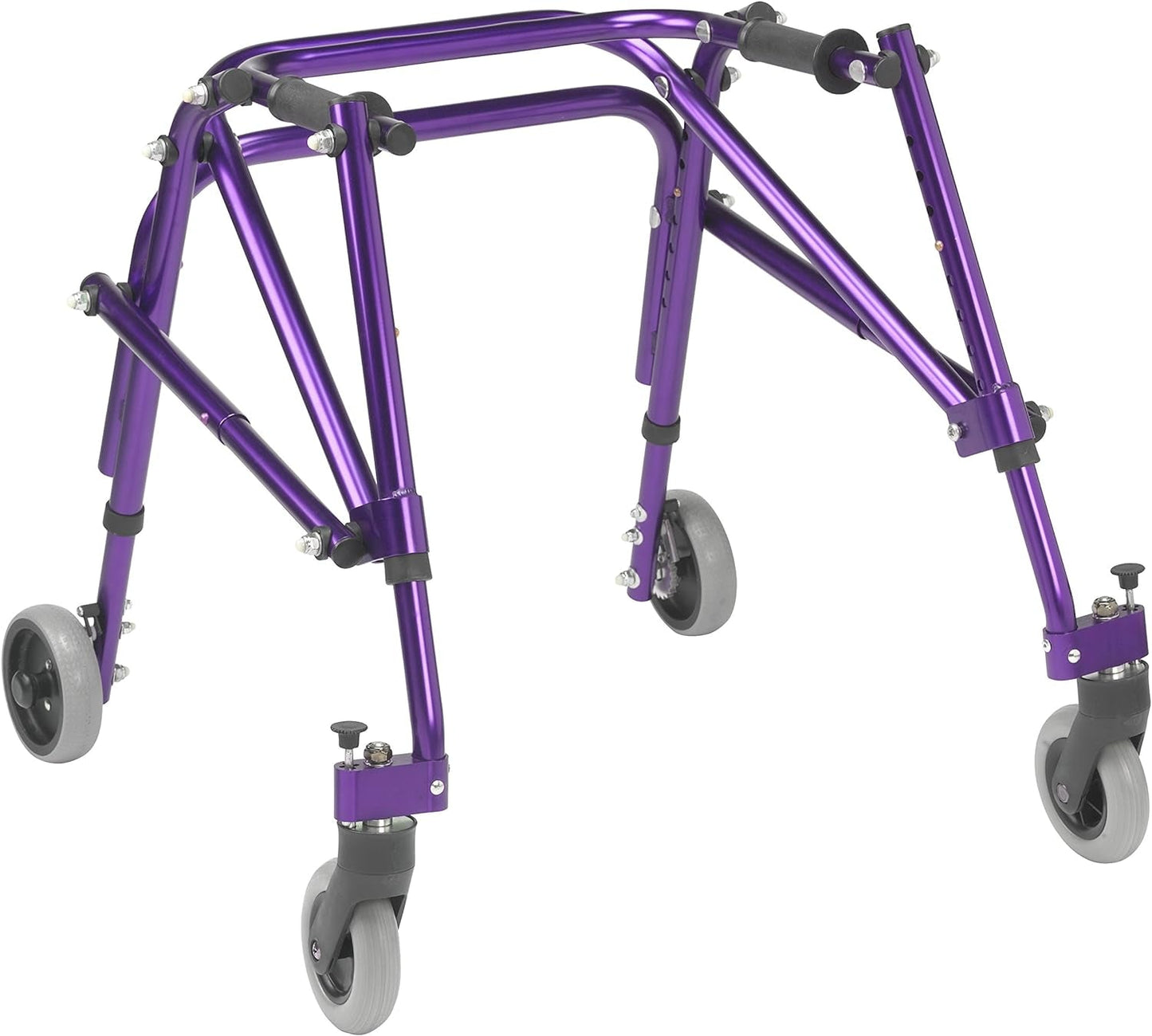 Drive Medical KA1200-2GWP Nimbo Posterior Walker - Pediatric Walker for Children, Wizard Purple, Extra Small Medical Supplies & Equipment Mobility & Daily Living Aids Mobility Aids & Equipment Rollators & Accessories Rolling Walkers Walkers