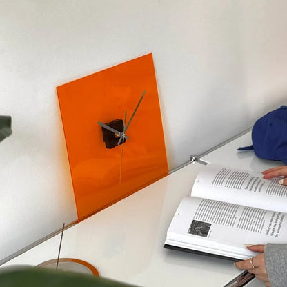Sleek Solid Color Acrylic Table Clock