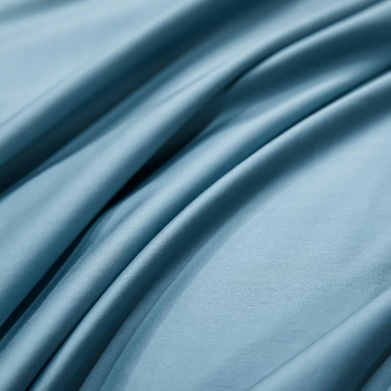 Neo Sky Blue Silky Cotton Bedding Set