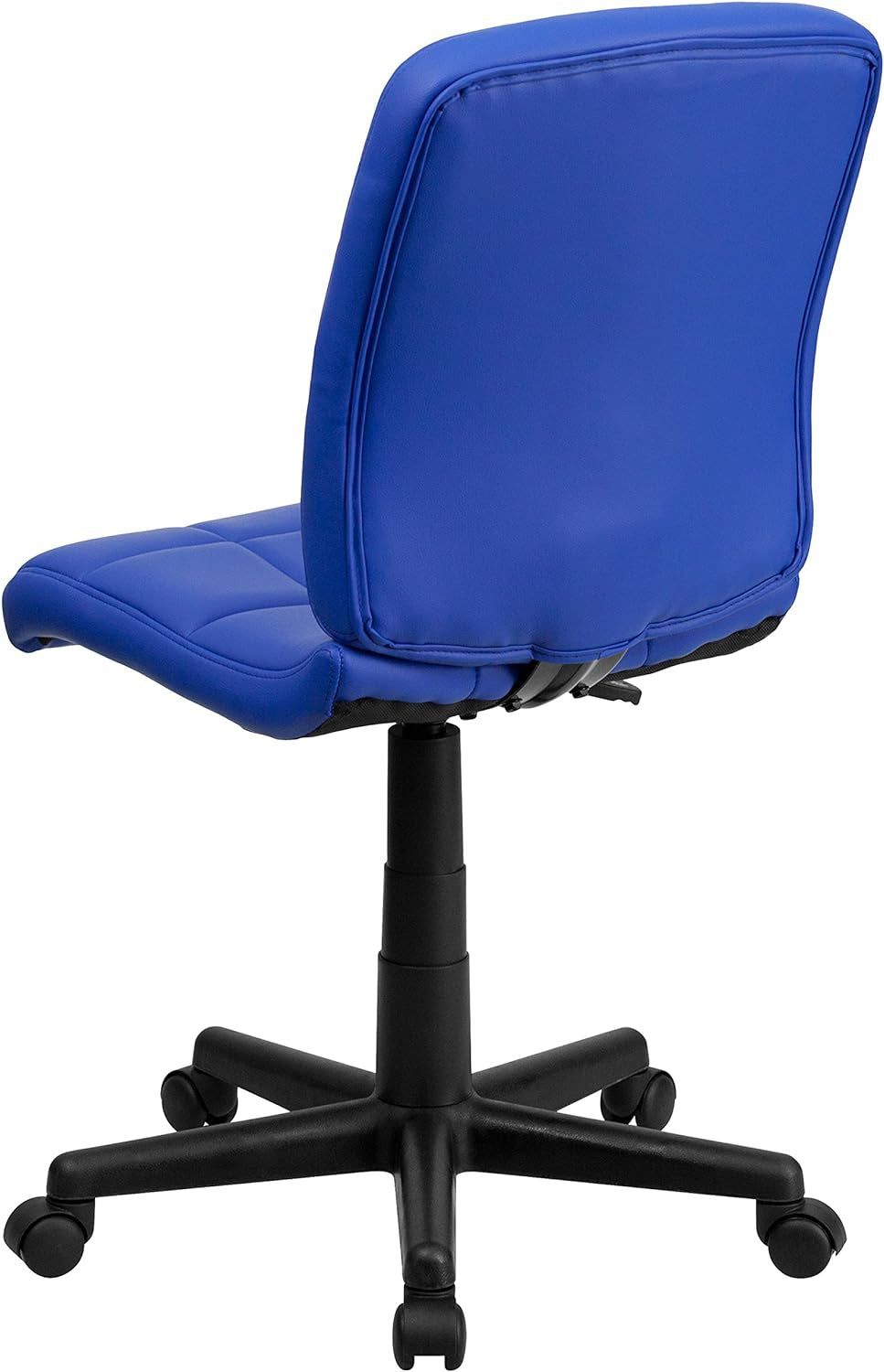 Flash Furniture Clayton Mid-Back Blue Quilted Vinyl Swivel Task Office Chair Furniture Home & Kitchen Home Office Chairs Home Office Desk Chairs Home Office Furniture