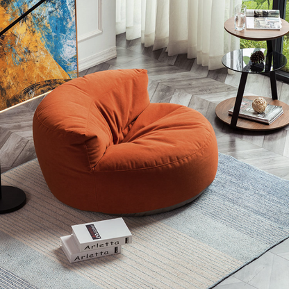 Chenille Bean Bag Pouf Chair Set