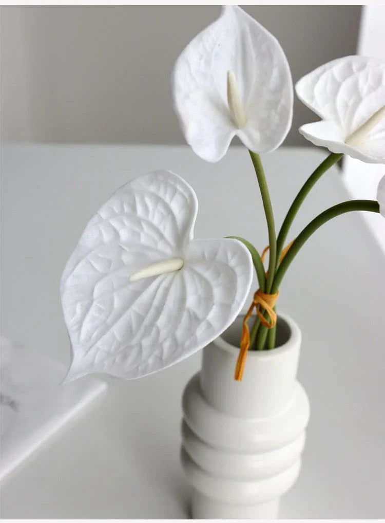 Anthurium artificiale da 4 pezzi