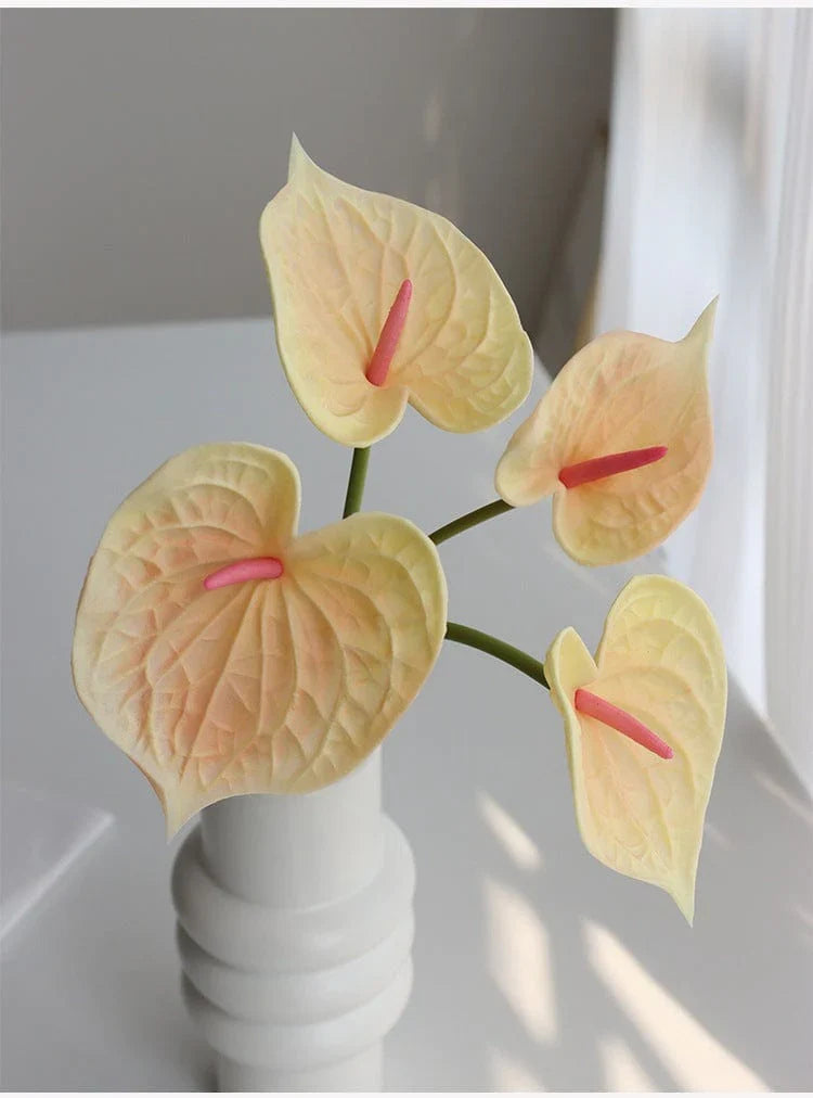 4Pcs Artificial Anthurium