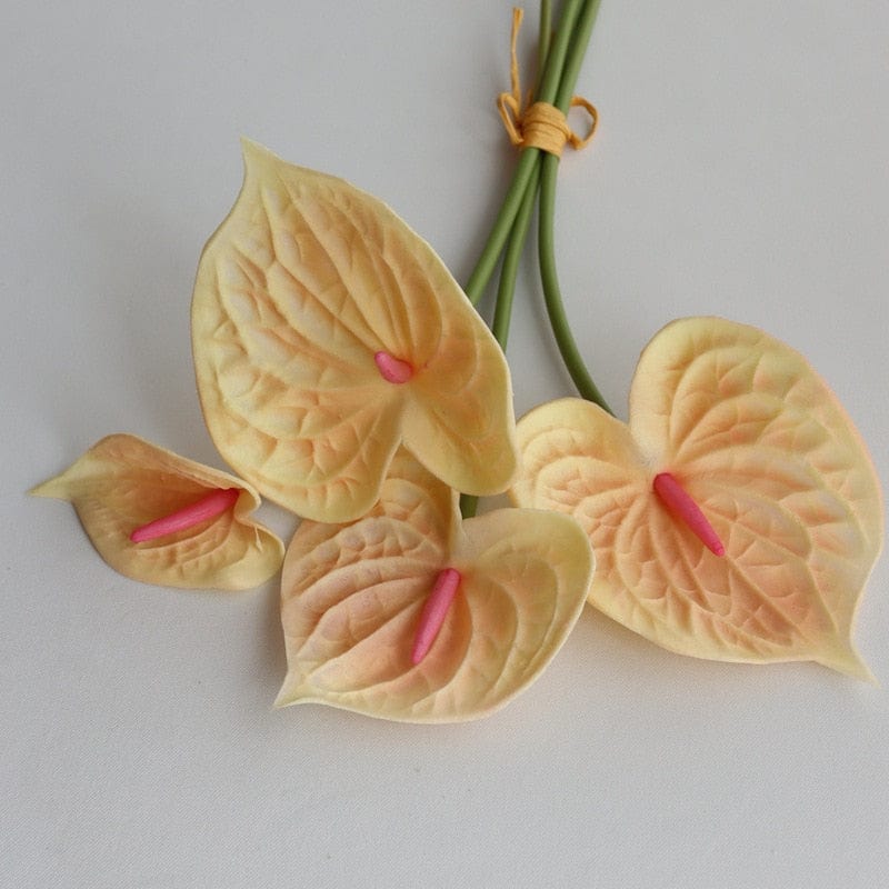 Anthurium artificiale da 4 pezzi