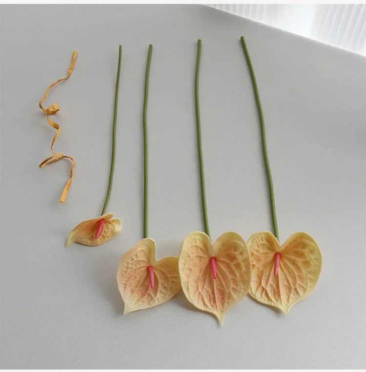 4Pcs Artificial Anthurium