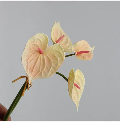 Anthurium artificiale da 4 pezzi