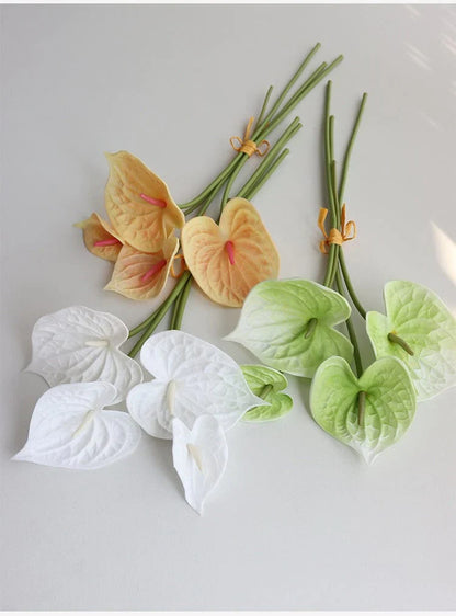 4Pcs Artificial Anthurium