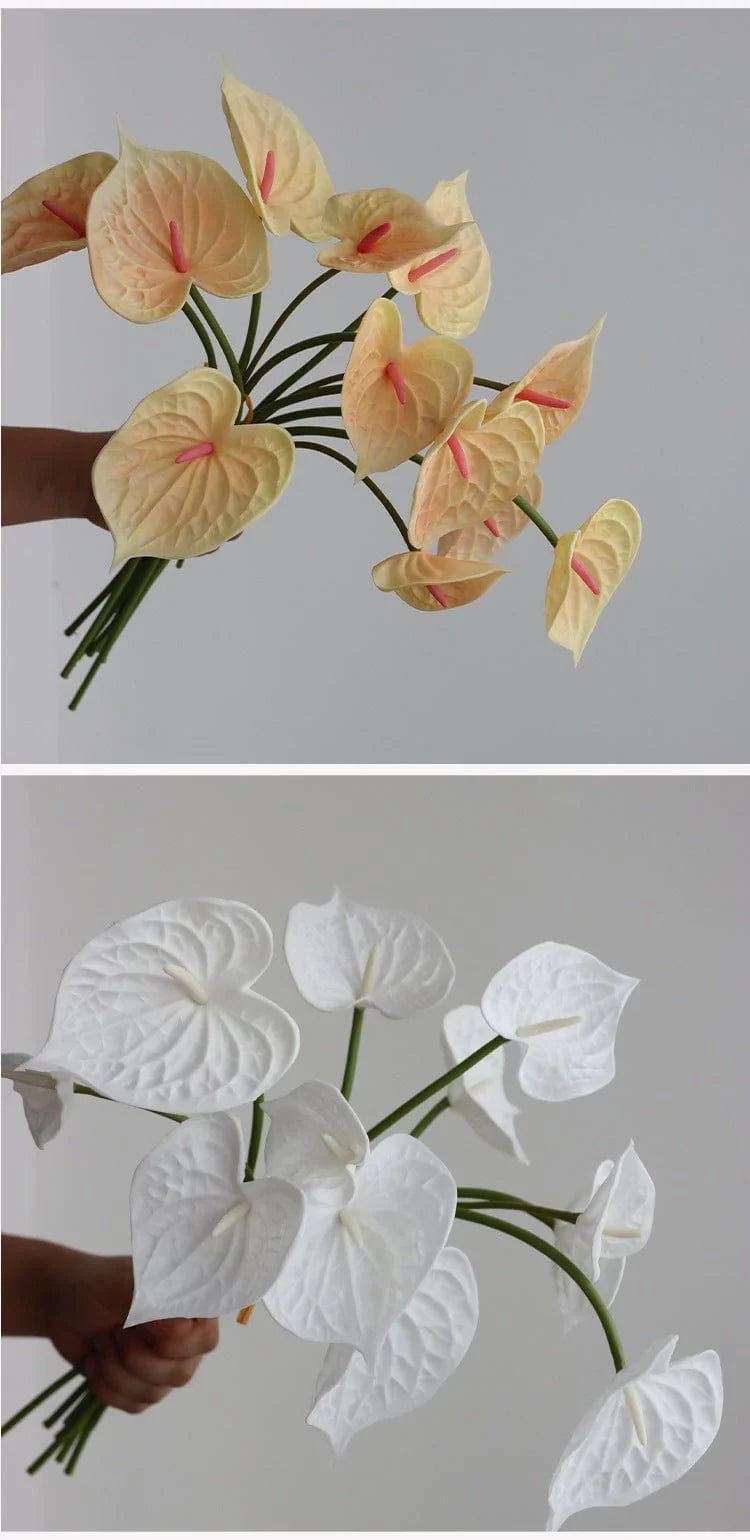 4Pcs Artificial Anthurium