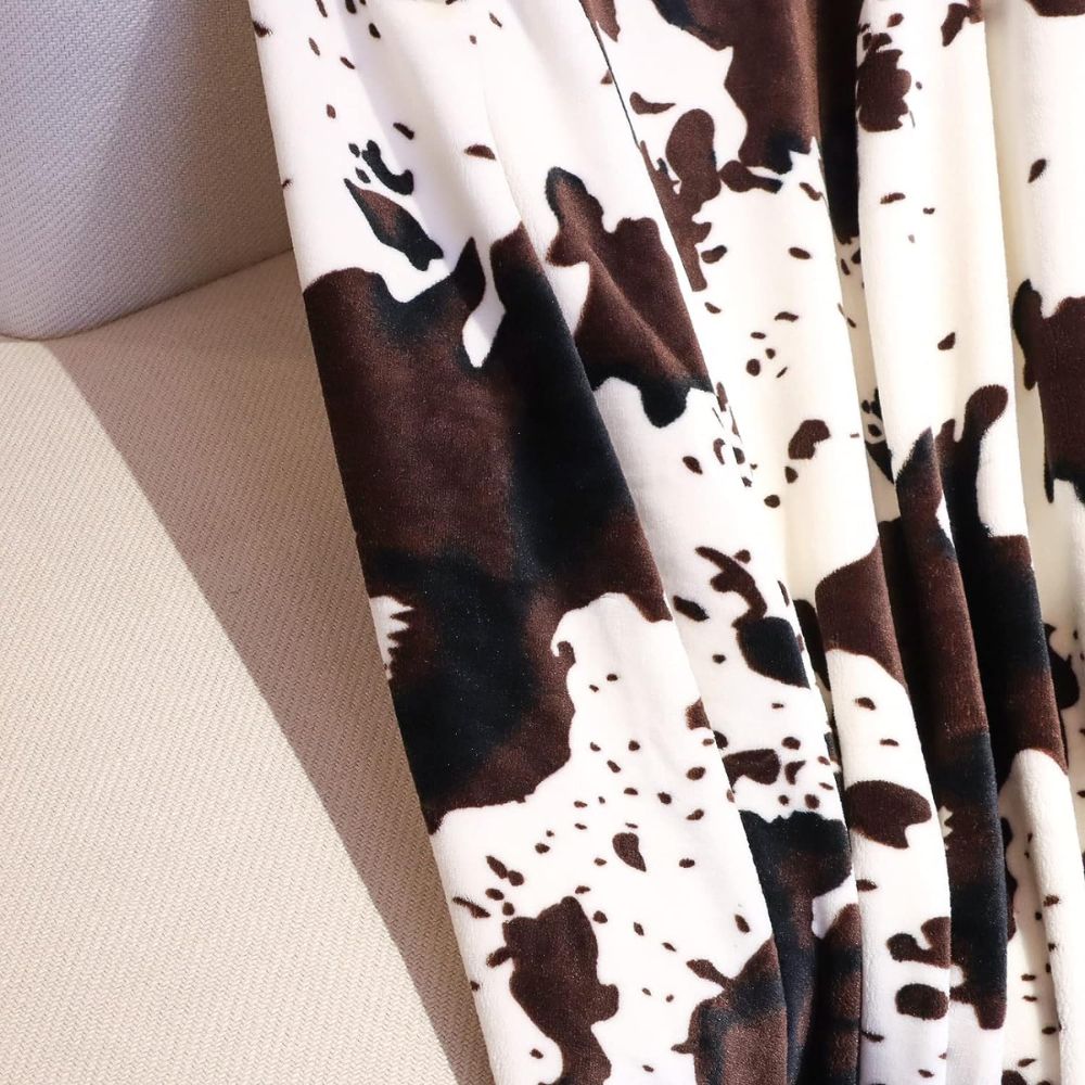 Cow Print Throw Blanket