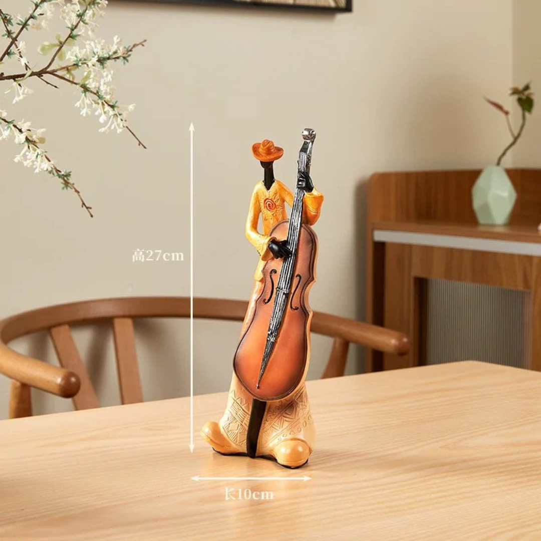 Musical Instrument Band Decor - Resin Living Room Sculpture Figurine Living Room Music music lover gift resin sculpture home decor Sculpture