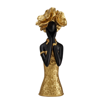 Golden Muse Expression Sculpture