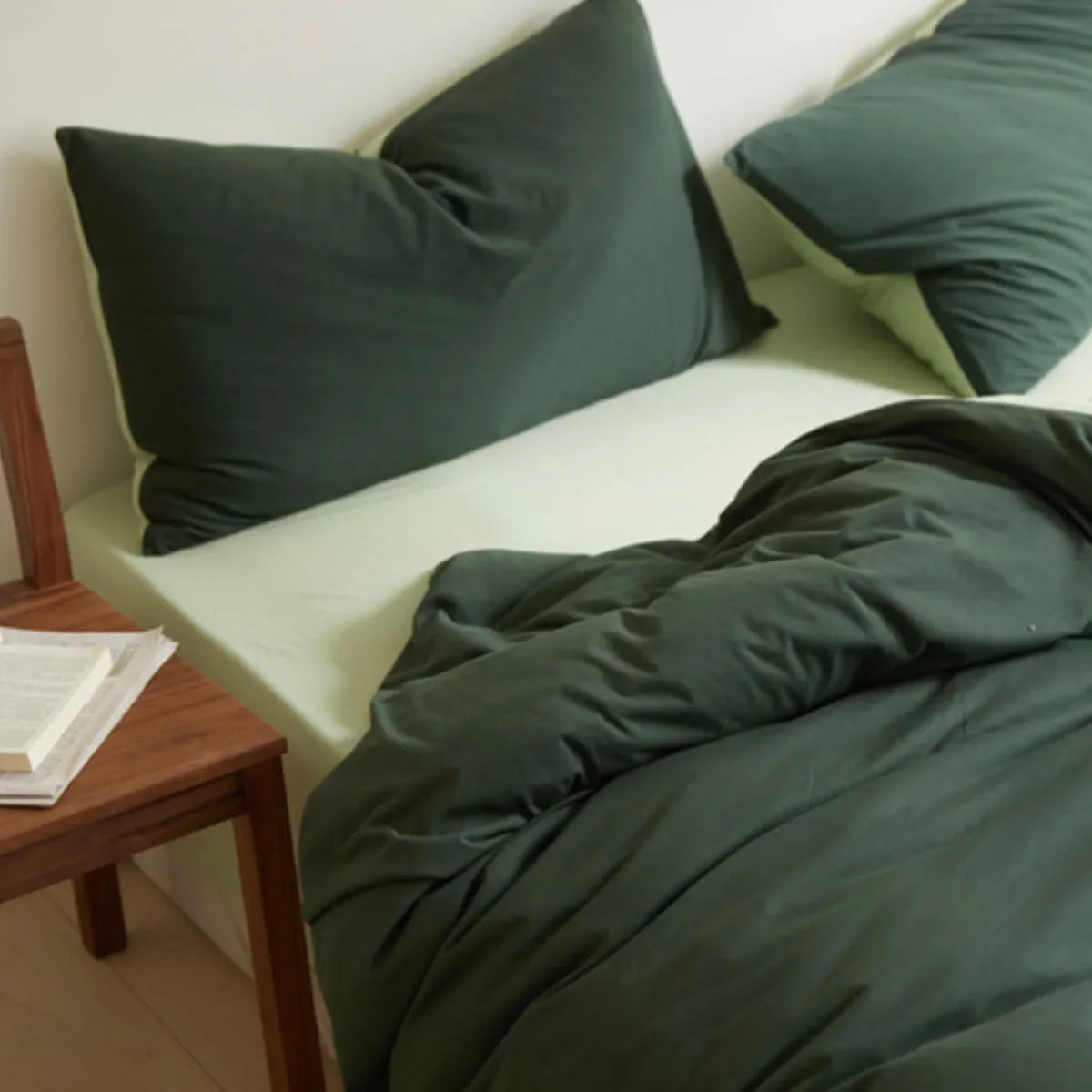 Ultra-Soft Reversible Dual-Tone Jersey Cotton Bedding Set