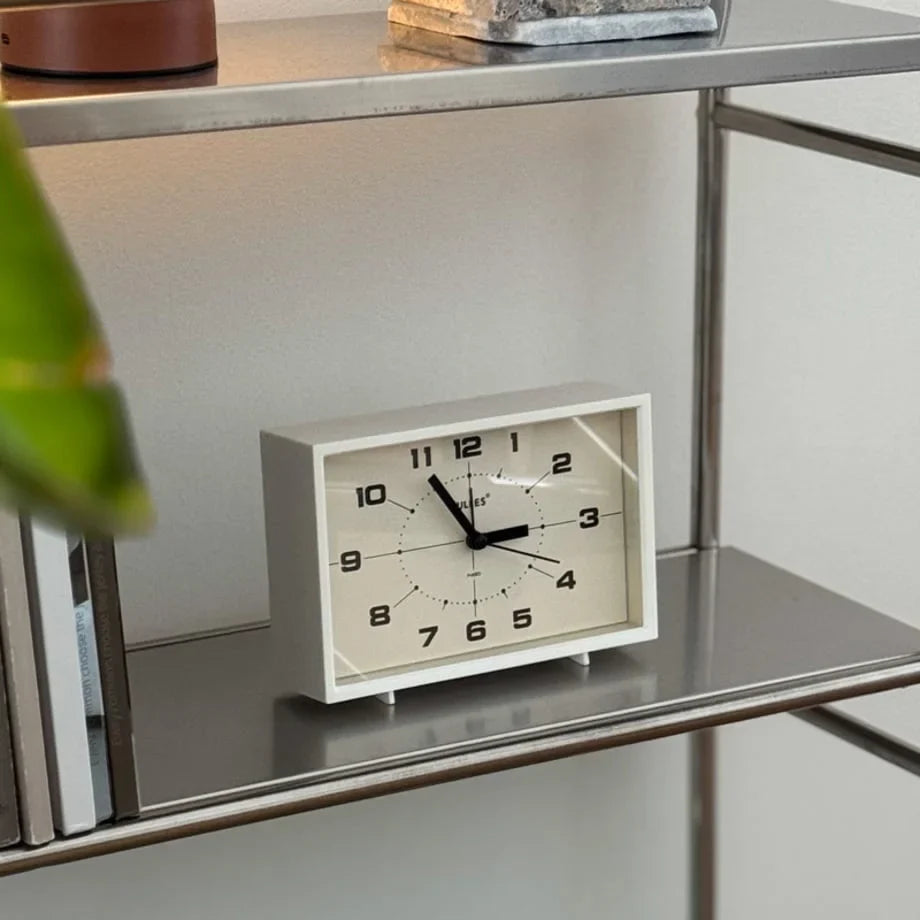 Matte Retro Analog ABS Table Clock