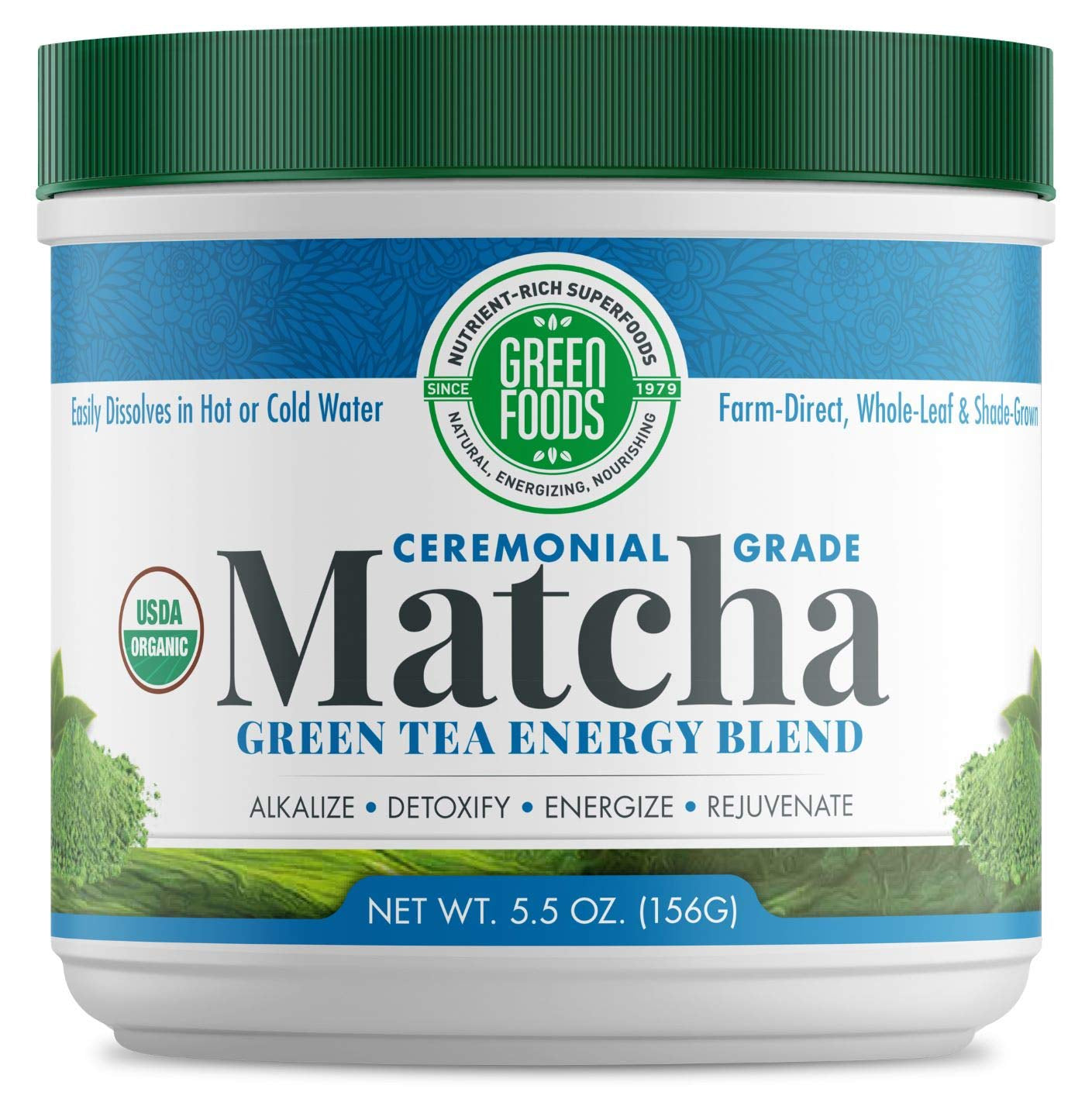 Green Foods Organic Matcha Green Tea, 5.5 Ounce Beverages Green Grocery & Gourmet Food Matcha Tea