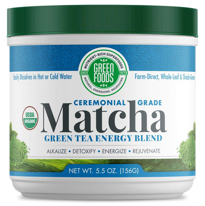 Green Foods Organic Matcha Green Tea, 5.5 Ounce Beverages Green Grocery & Gourmet Food Matcha Tea