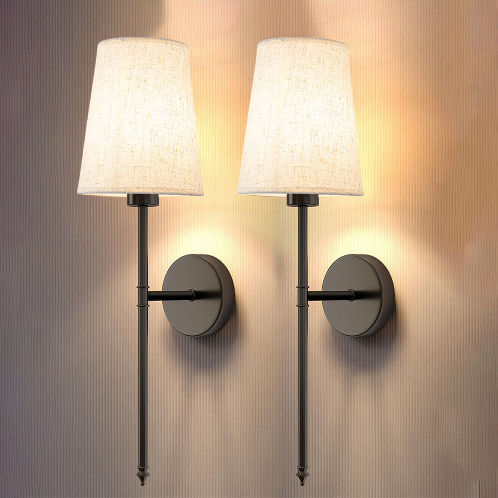 Wireless Fabric Wall Light(2 Packs)