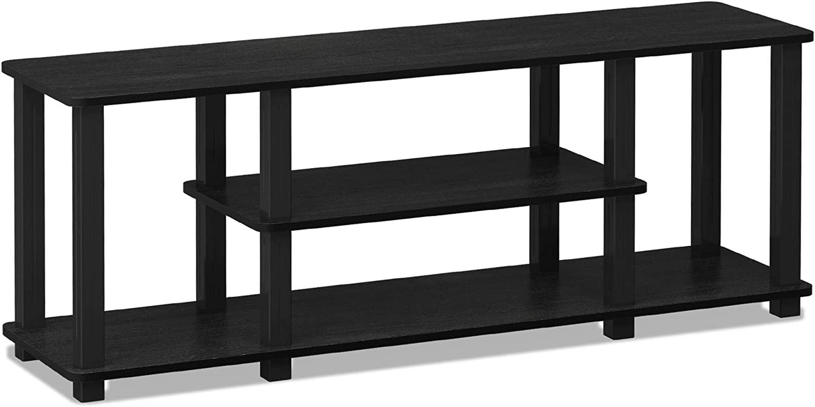 Furinno ‎20 Pounds Turn-N-Tube No Tools 3D 3-Tier Entertainment TV Stand up to 50 Inch TV, Square Tubes, Americano/Black Furniture Home & Kitchen Living Room Furniture Television Stands & Entertainment Centers TV & Media Furniture