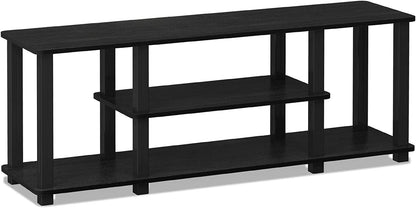 Furinno ‎20 Pounds Turn-N-Tube No Tools 3D 3-Tier Entertainment TV Stand up to 50 Inch TV, Square Tubes, Americano/Black Furniture Home & Kitchen Living Room Furniture Television Stands & Entertainment Centers TV & Media Furniture