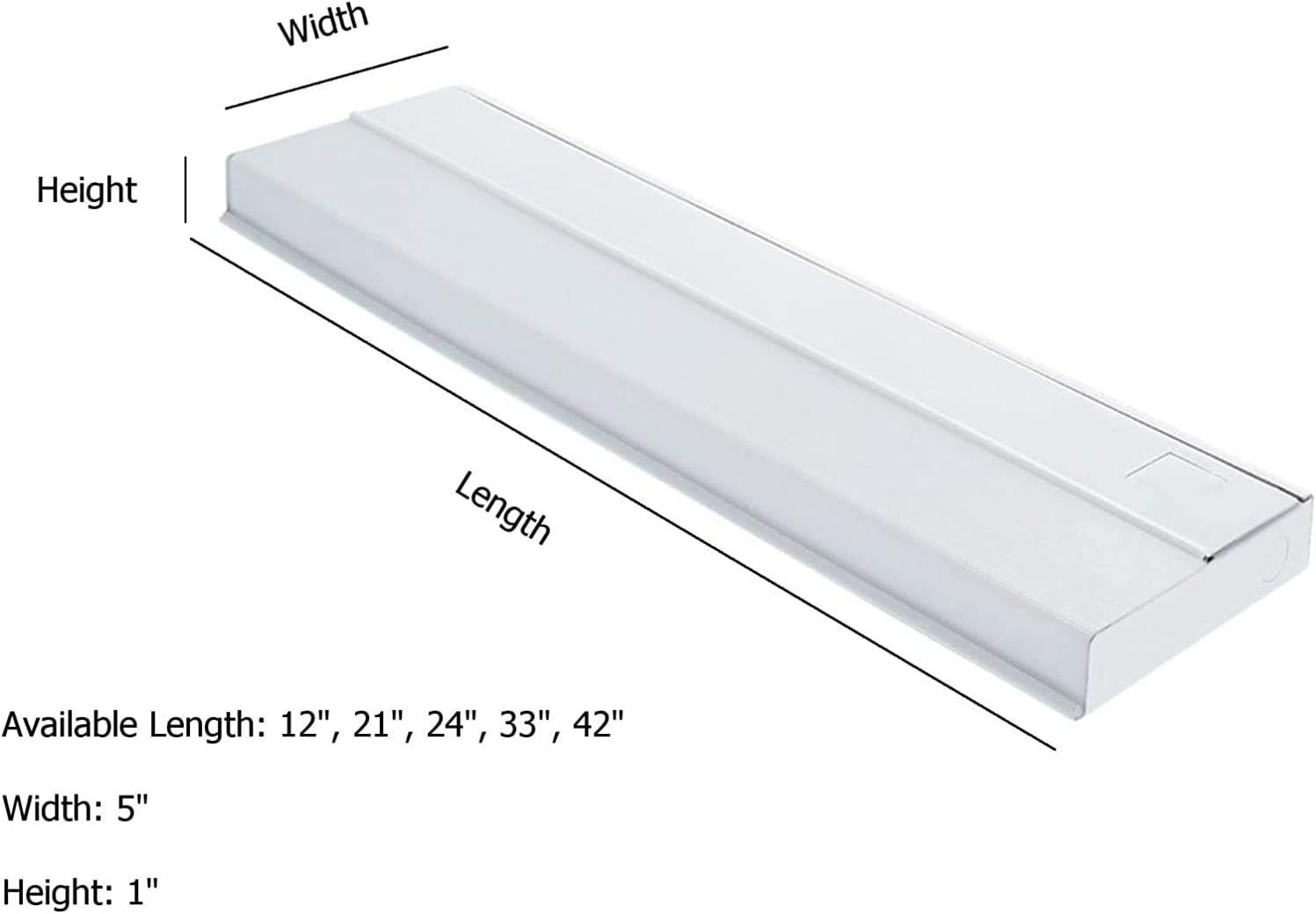 42" under Cabinet Fluorescent Light Fixture White - UC-42-WT Lighting & Ceiling Fans Tools & Home Improvement Under-Cabinet Lights Wall Lights