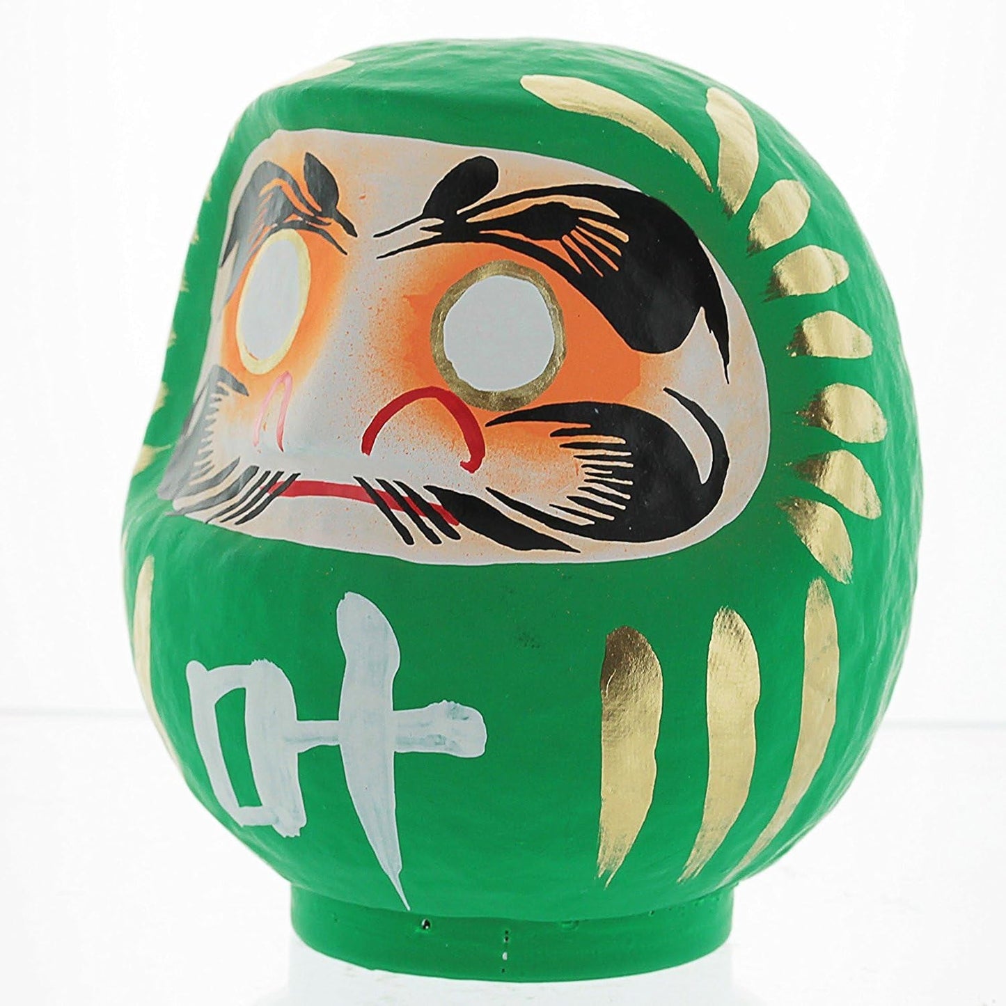 Daruma Doll - Handcrafted in Japan - 4.7" Wishing Doll (Green) Dolls Dolls & Accessories Toys & Games