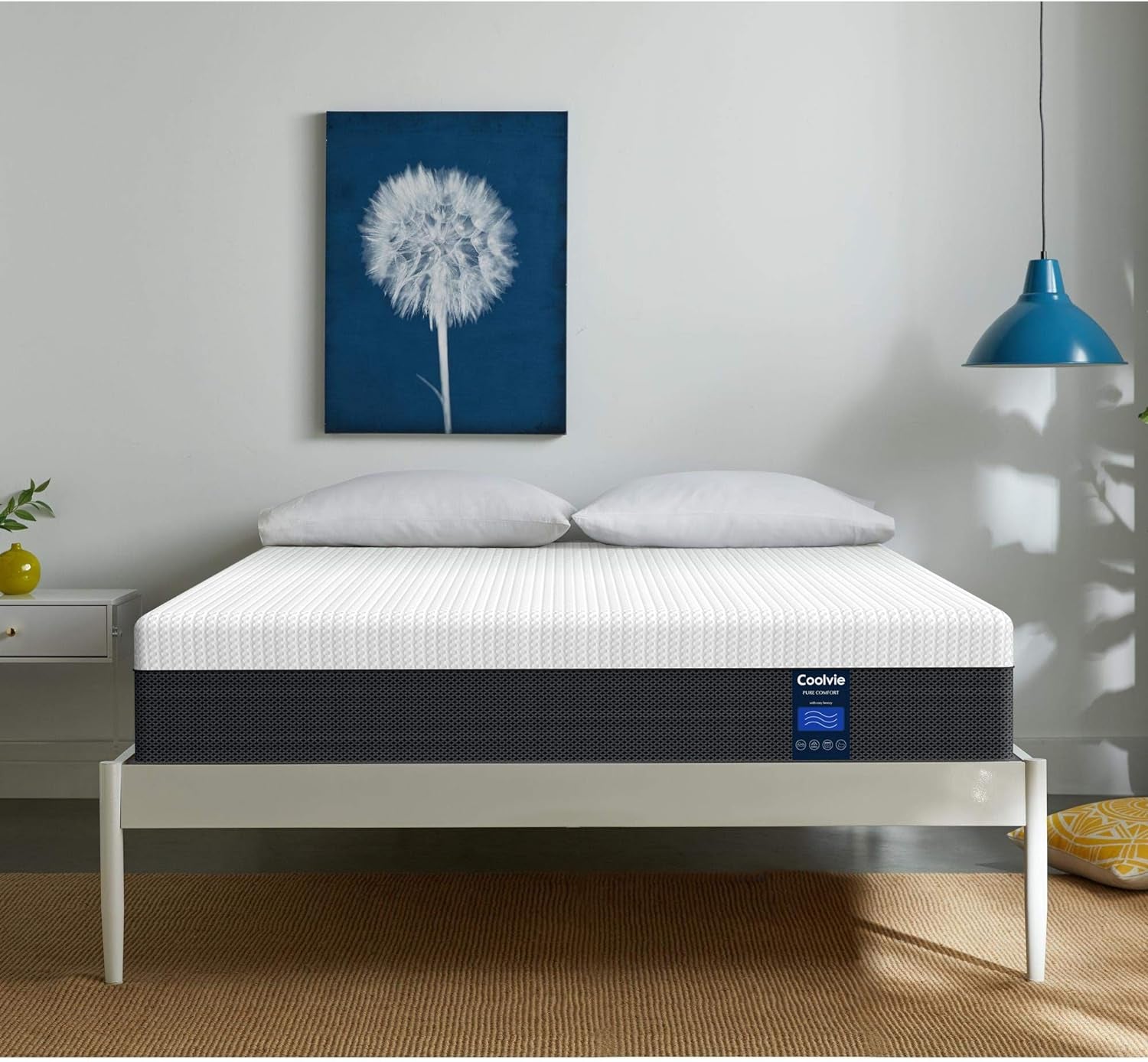 Coolvie 10 Inch Twin XL Mattress, Cool Memory Foam Mattress, Motion Isolation Pocket Innerspring Hybrid Mattress in a Box, More Supportive, 100-Night Trial, 10 Year Support Bedroom Furniture Furniture Home & Kitchen Mattresses Mattresses & Box Springs