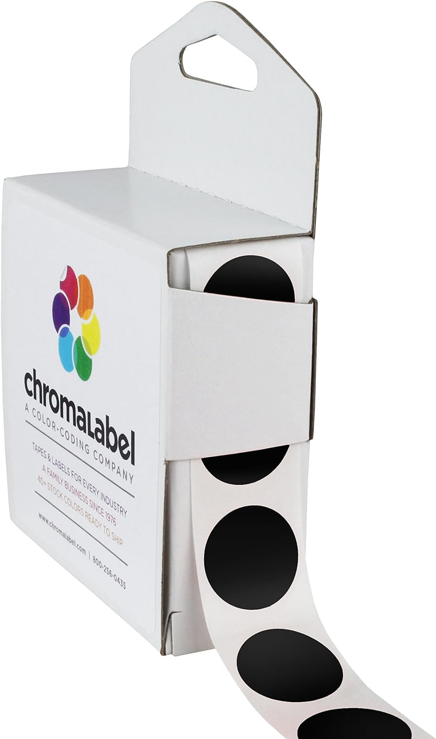 Chromalabel 0.75 Inch round Label Permanent Color Code Dot Stickers, 1000 Labels per Dispenser Box, Dark Blue Color-Coding Labels Indexes & Stamps Labels Labels & Stickers Office & School Supplies Office Products