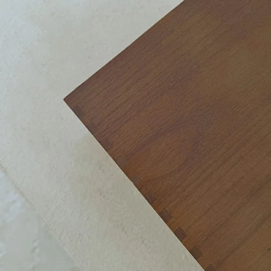 Smooth Minimalist Wood Desktop Organizer with Drawers