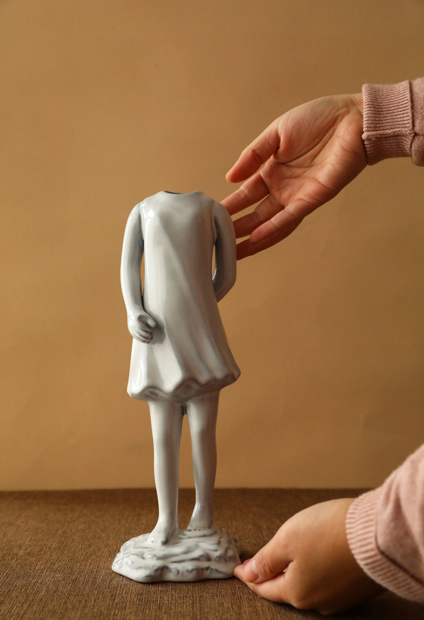 Sculptural Body Form Ceramic Vase