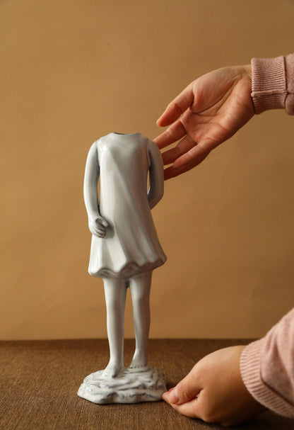 Sculptural Body Form Ceramic Vase