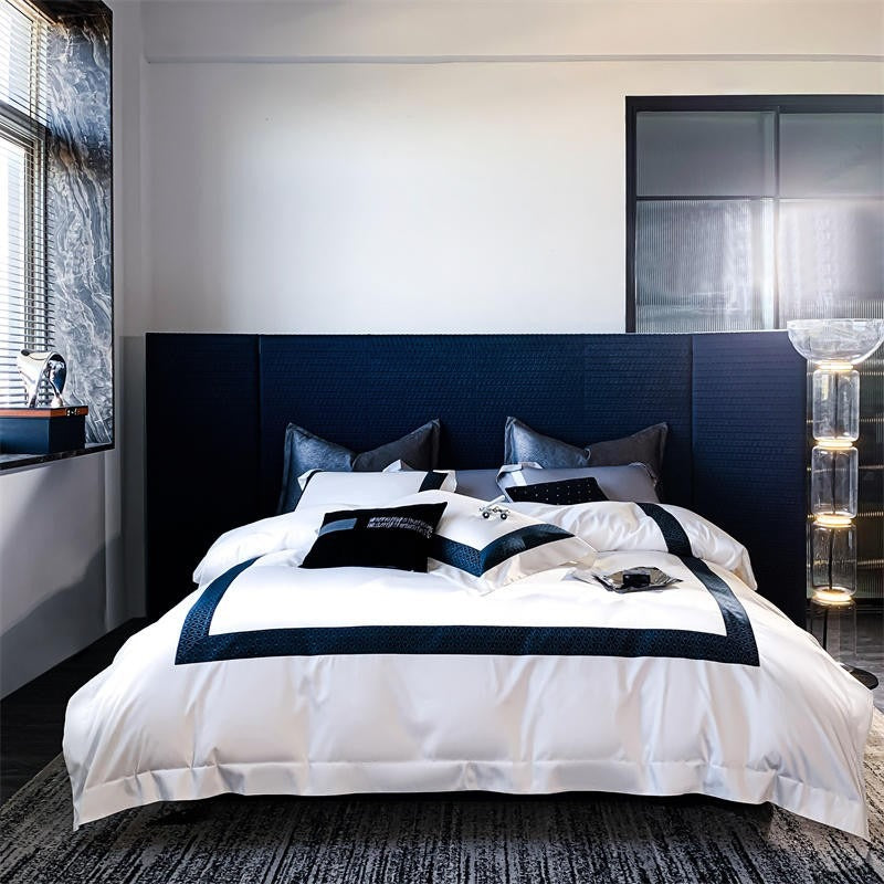 Sablier White Luxury Egyptian Cotton Bedding Set