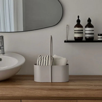 Matte Solid Color Metal Organizer Caddy