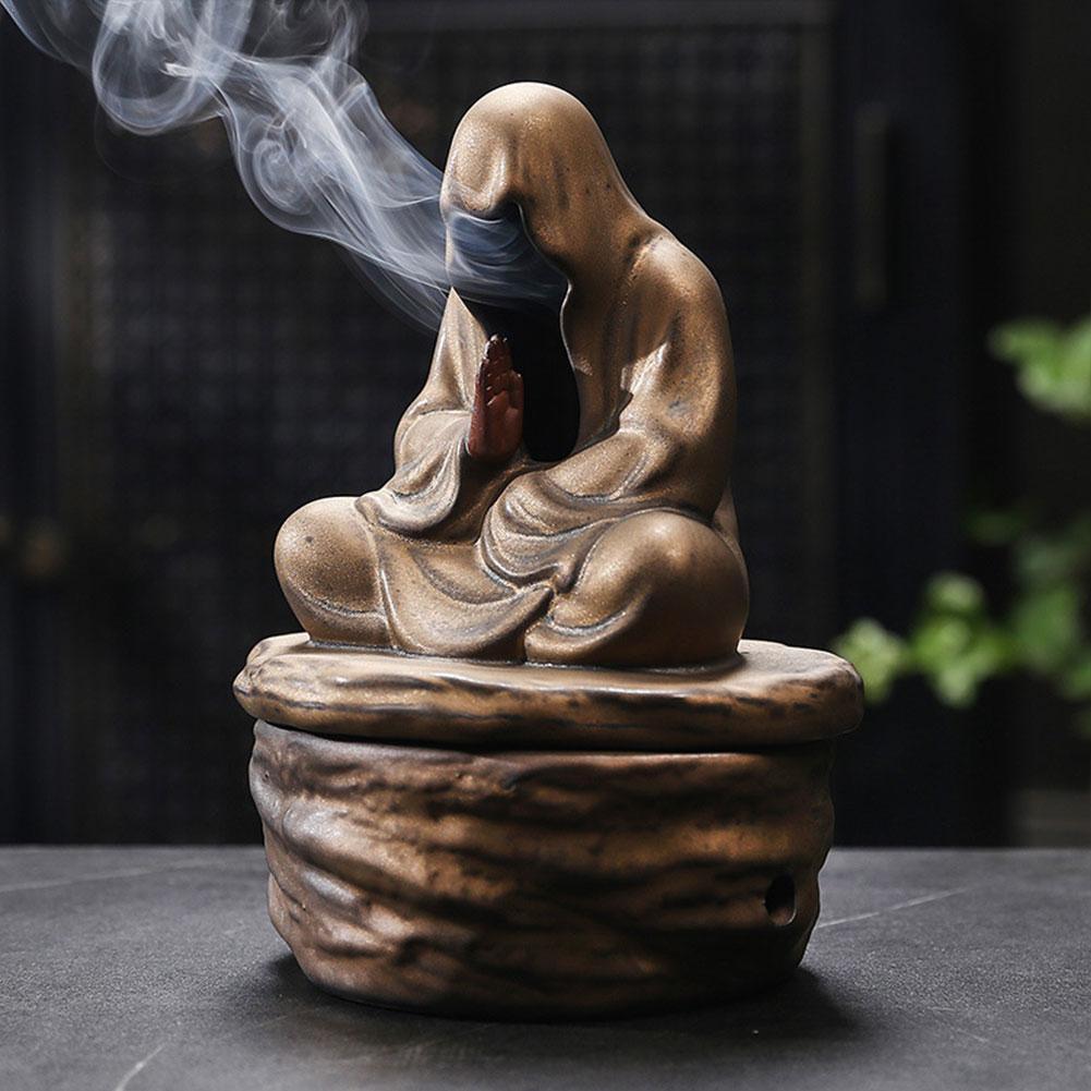 Meditative Monk Incense Burner