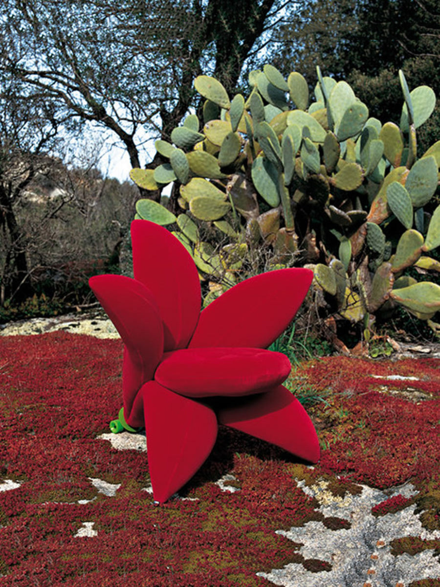 Sillón de pétalos de lirio