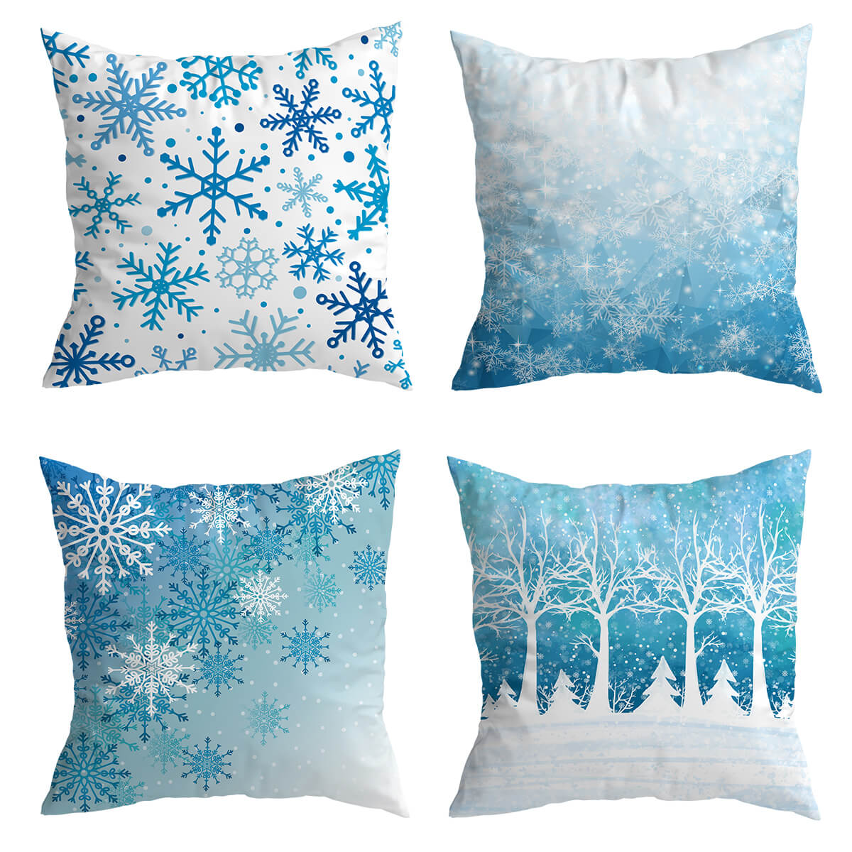 Winter Snowflakes Cushion Covers