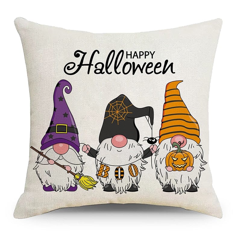 Housse de coussin Happy Halloween 4 pièces