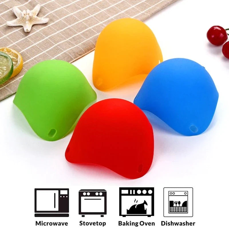 4pcs Silicone Egg Poacher Molds