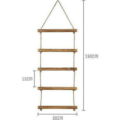 Colgador de escalera para toallas de 5 niveles