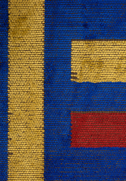 Parcel Red - Sax Blue Rug