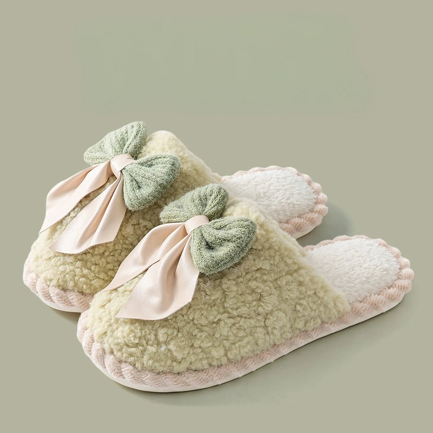 Plush Textured Fleece House Slippers