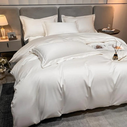Neo White Silky Cotton Bedding Set